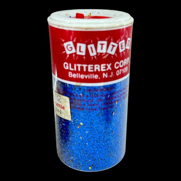 (11) Containers Jars of Crafters Glitter Lot Luco Glitterex Chunky 70s-90s VTG - Picture 5 of 12